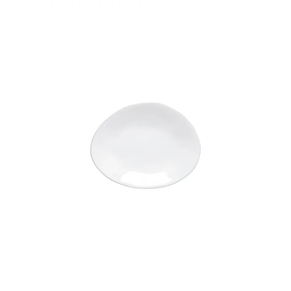 Livia White Oval Plate 6'' x 4.75'' H1''