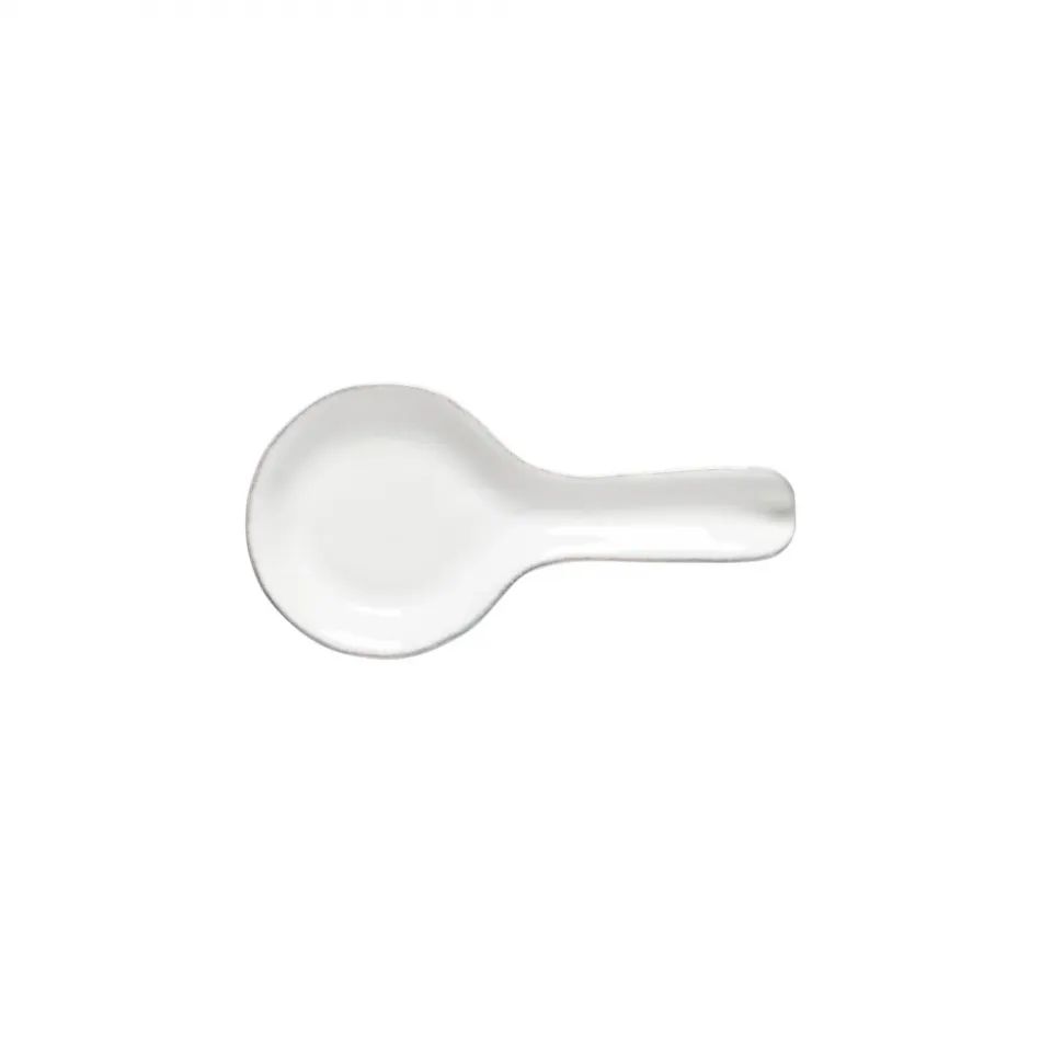 Livia White Spoon Rest 4.50'' X 9'' H1''