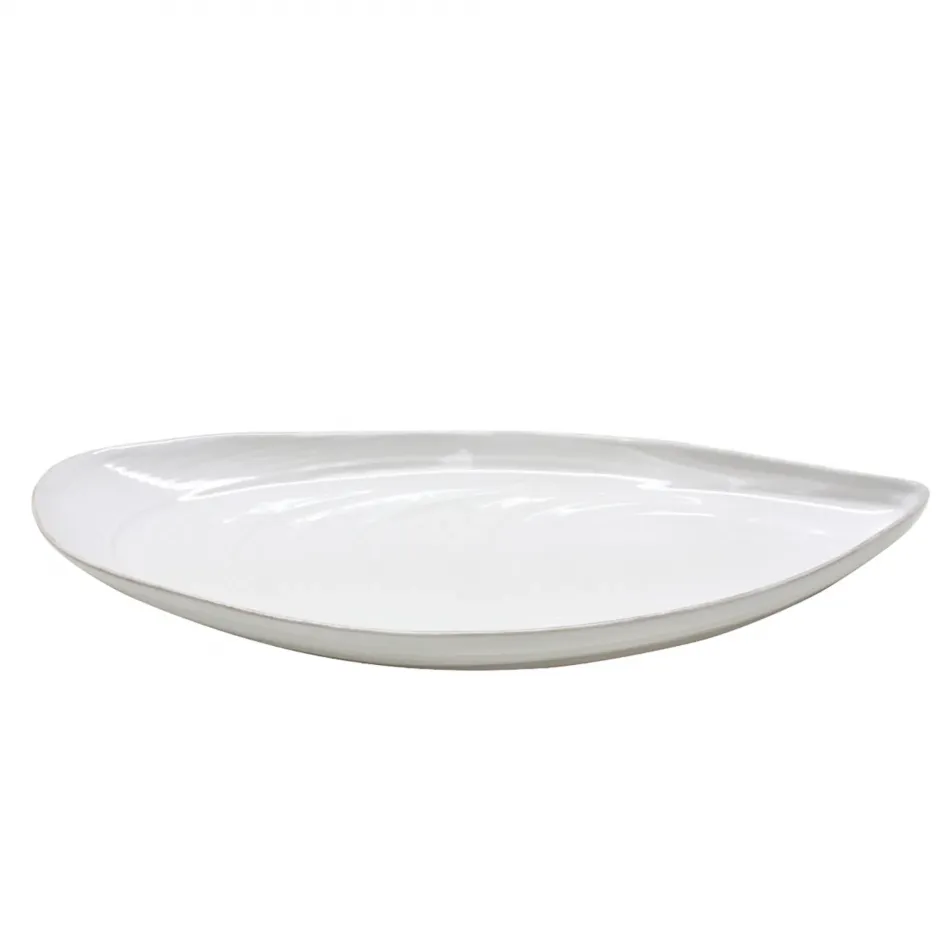 Aparte White Tray 18'' x 8.25'' H1.75''