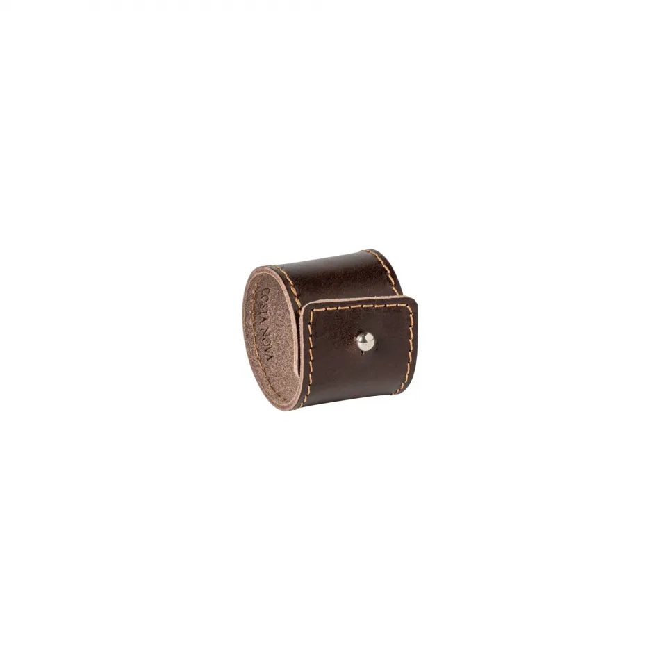 Napkin Ring Collection Brown Set 4 Napkin Rings D2'' H1.7''