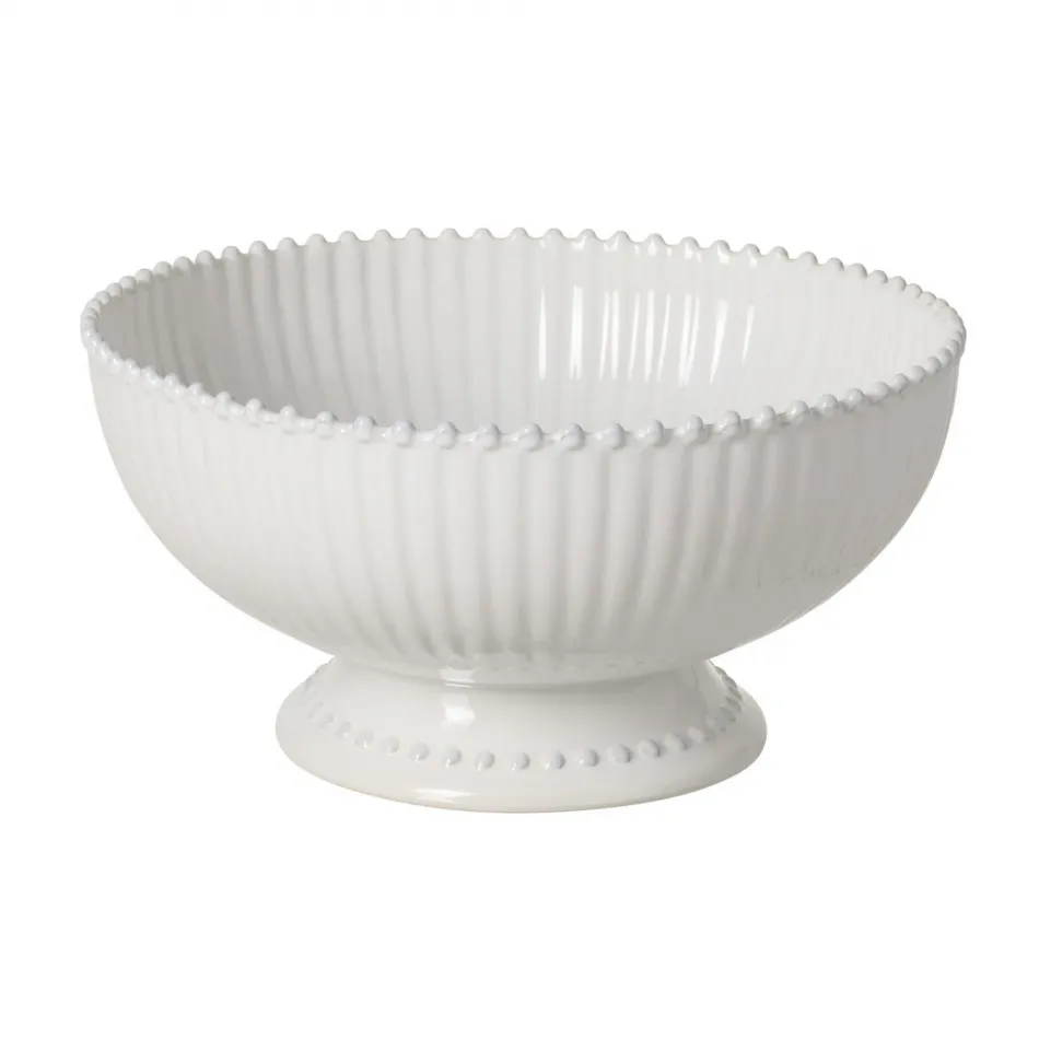 Pearl White Centerpiece D12.75'' H6.25'' | 177.5 Oz.
