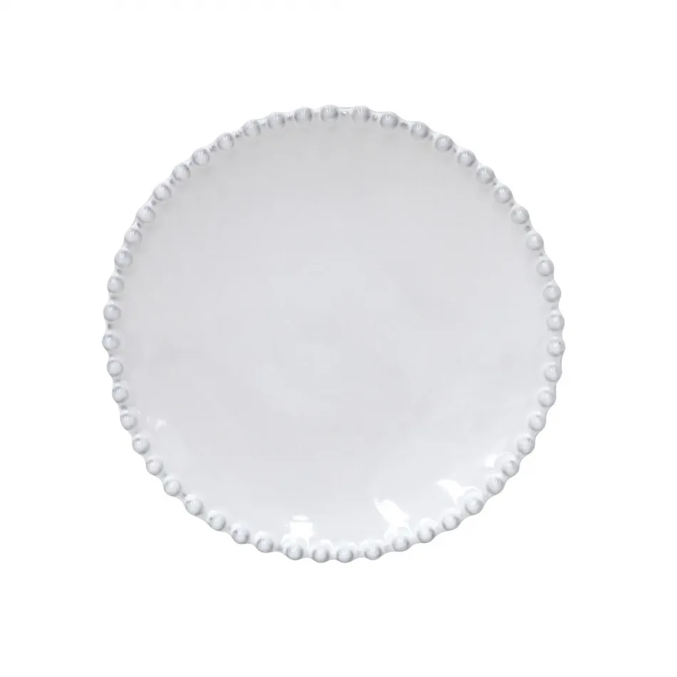 Pearl White Bread Plate D6.75'' H1''