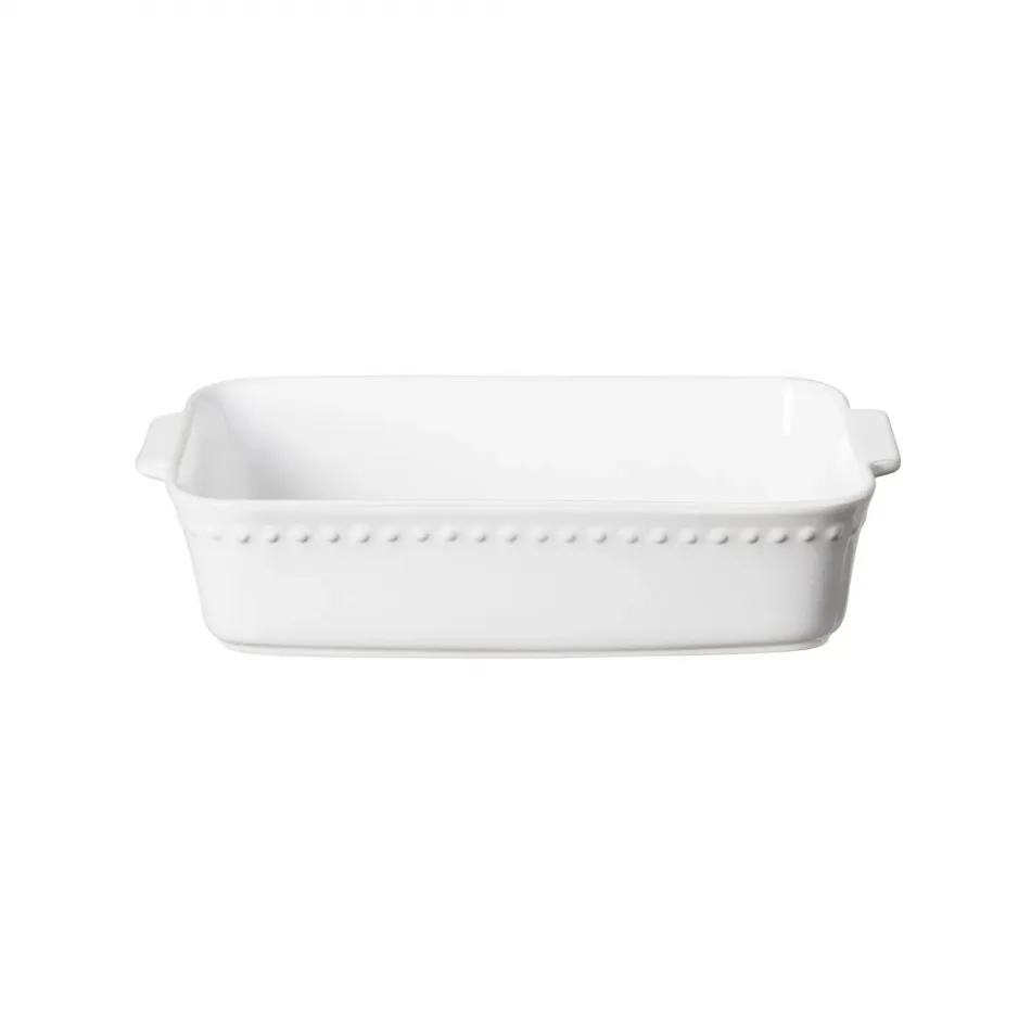 Pearl White Rect. Baker 13'' x 8'' H3''