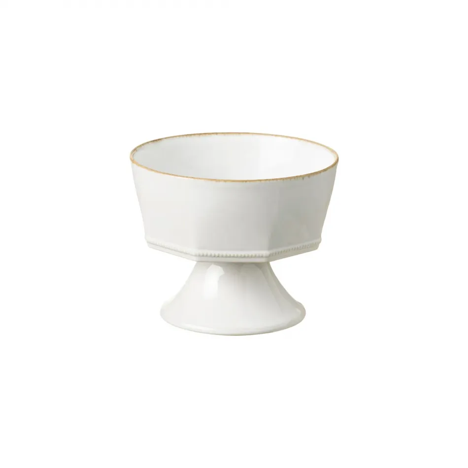 Luzia Cloud White Footed Bowl D6.25'' H5'' | 27 Oz.