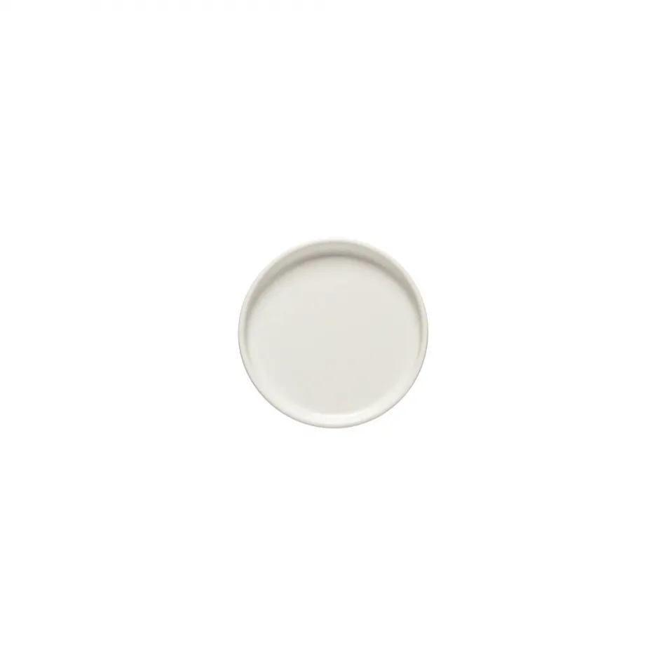 Redonda White Bread Plate D5'' H0.5''