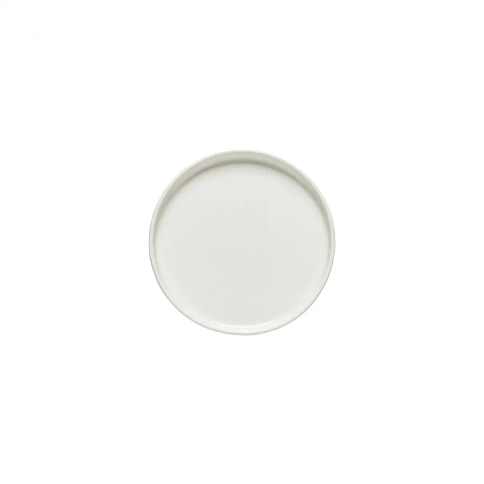 Redonda White Appetizer Plate D6 1/2" H5/8"