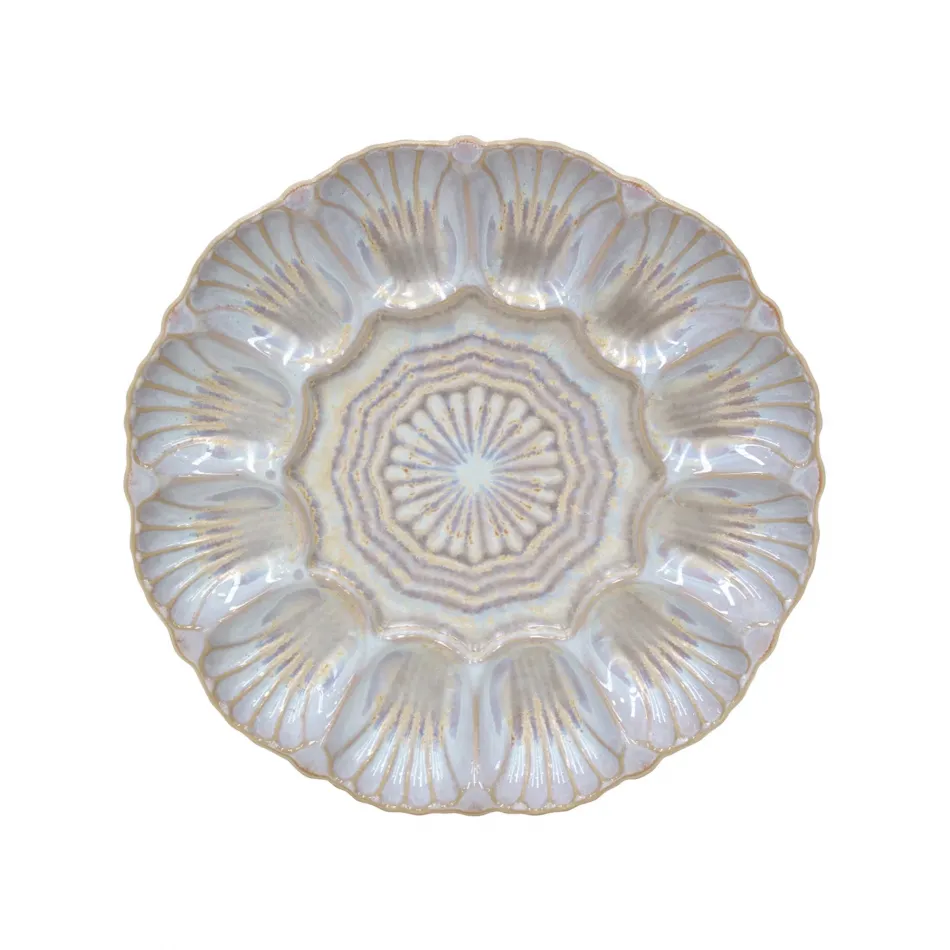 Cristal Nacar Aperitif Dish D9.75'' H1.25''