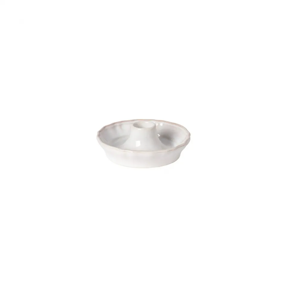 Alentejo White Candle Holder D4 5/8" H1 5/8"