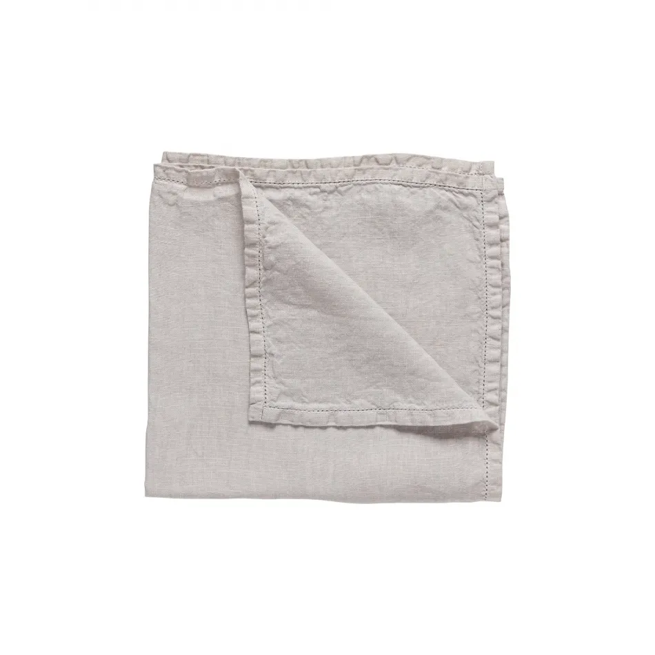 Luisa Cloud Grey Napkin 100% Li Ajour 19.75'' x 19.75''