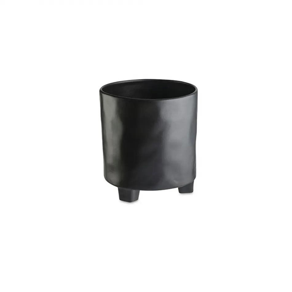 Riviera Sable Noir Footed Bucket 8.75'' x 8.5'' H9.25'' | 206 Oz.