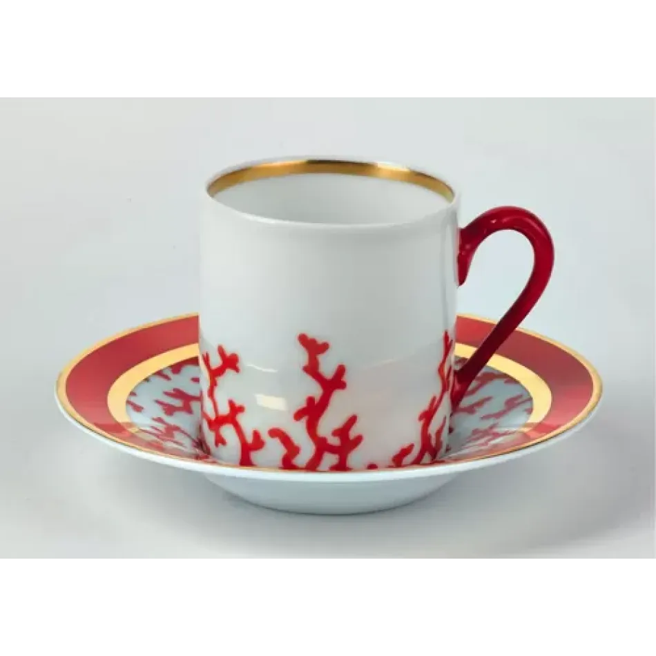 Cristobal Red Coffee Saucer Round 5.1 in.