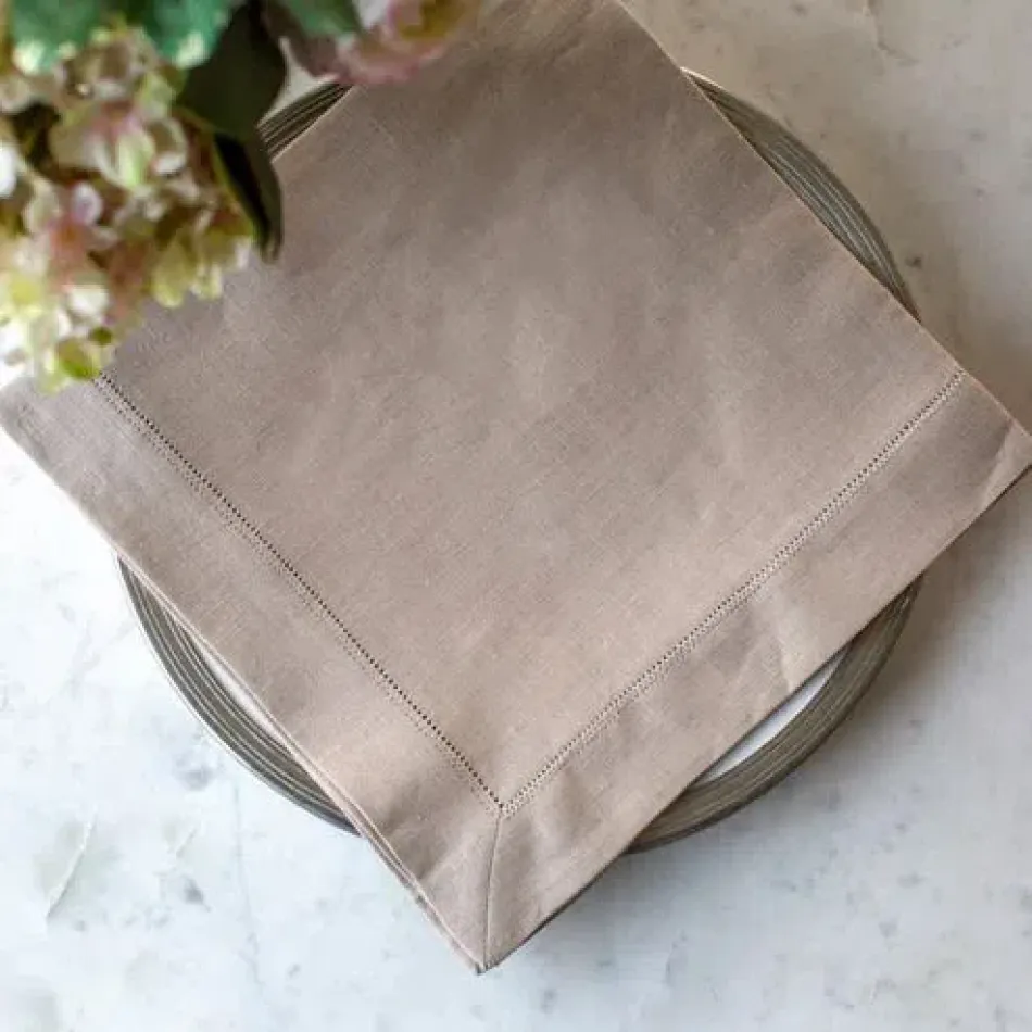 Hemstitch Soft Flax Large Napkin