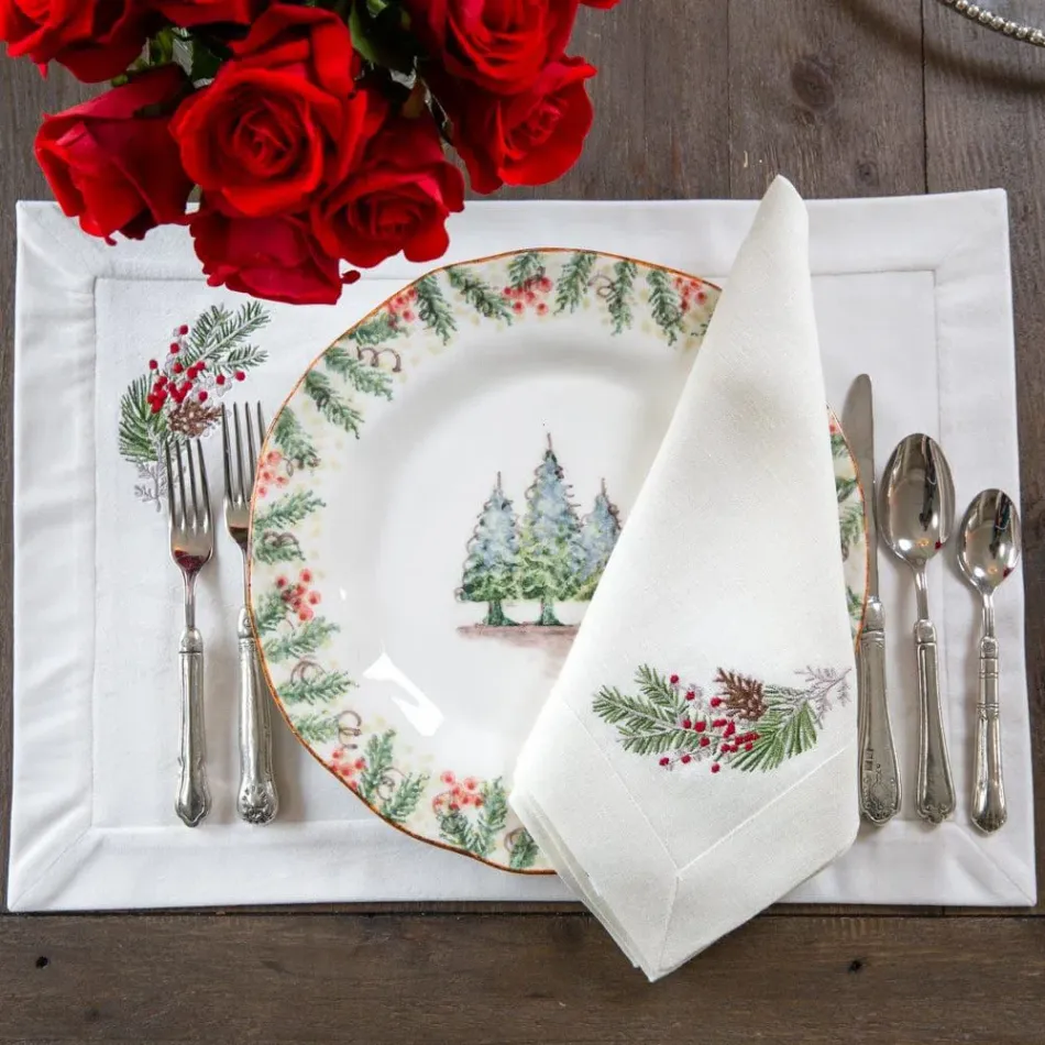 Natale Sprig, Cream (Multi) 14" x 20" Placemat