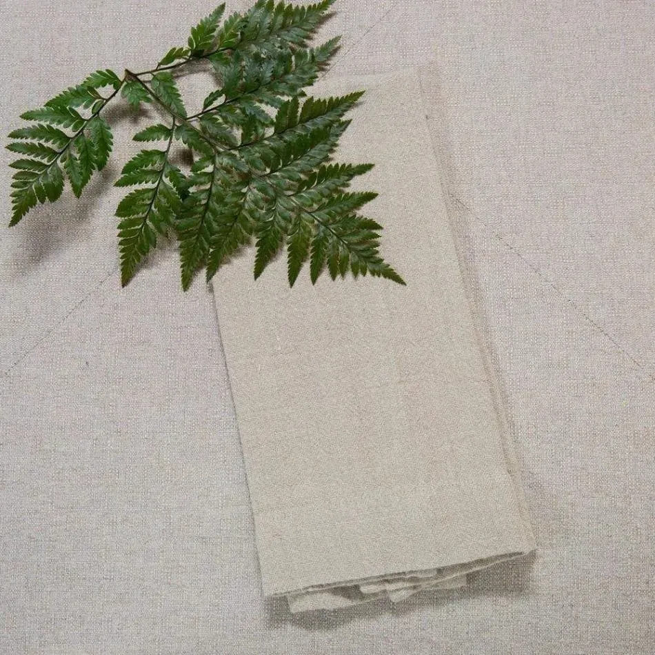 Provence, Natural, Hemmed 17" x 29" Linen Hand Towel