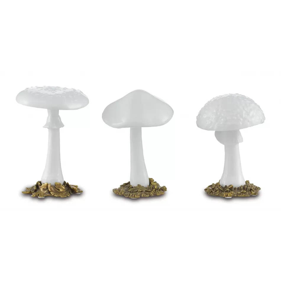 Dreamland Mushrooms on Bronze Set of 3