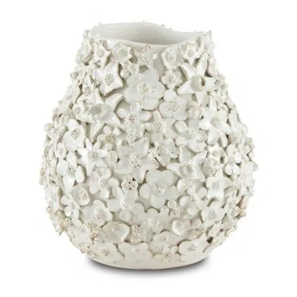 Jessamine White Vase