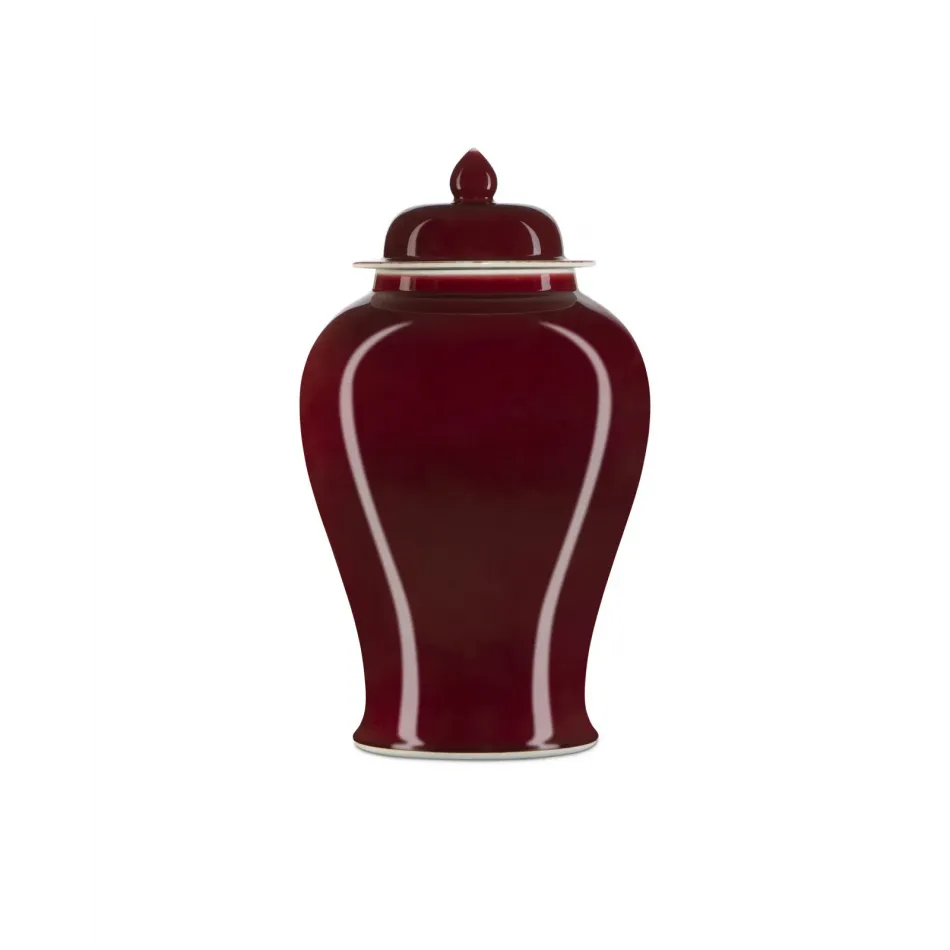 Oxblood Large Temple Jar