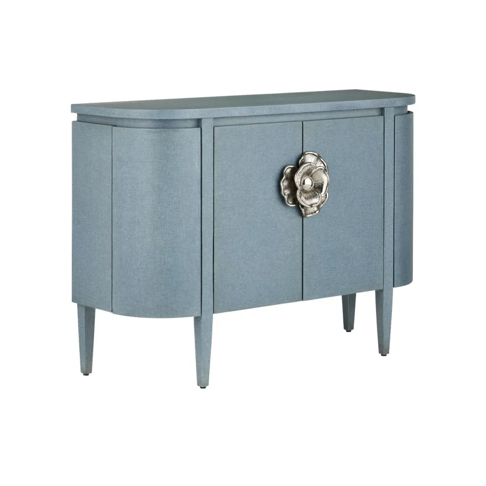 Briallen Blue Demi-Lune Cabinet