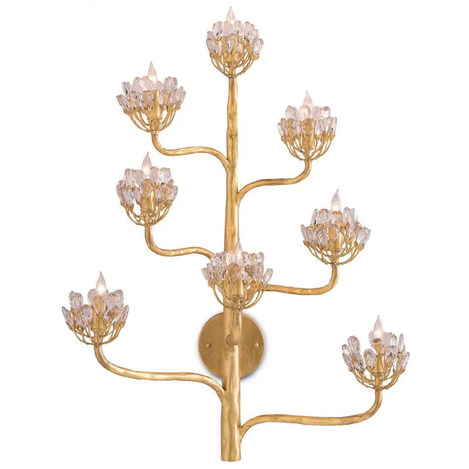 Agave Americana Gold Wall Sconce