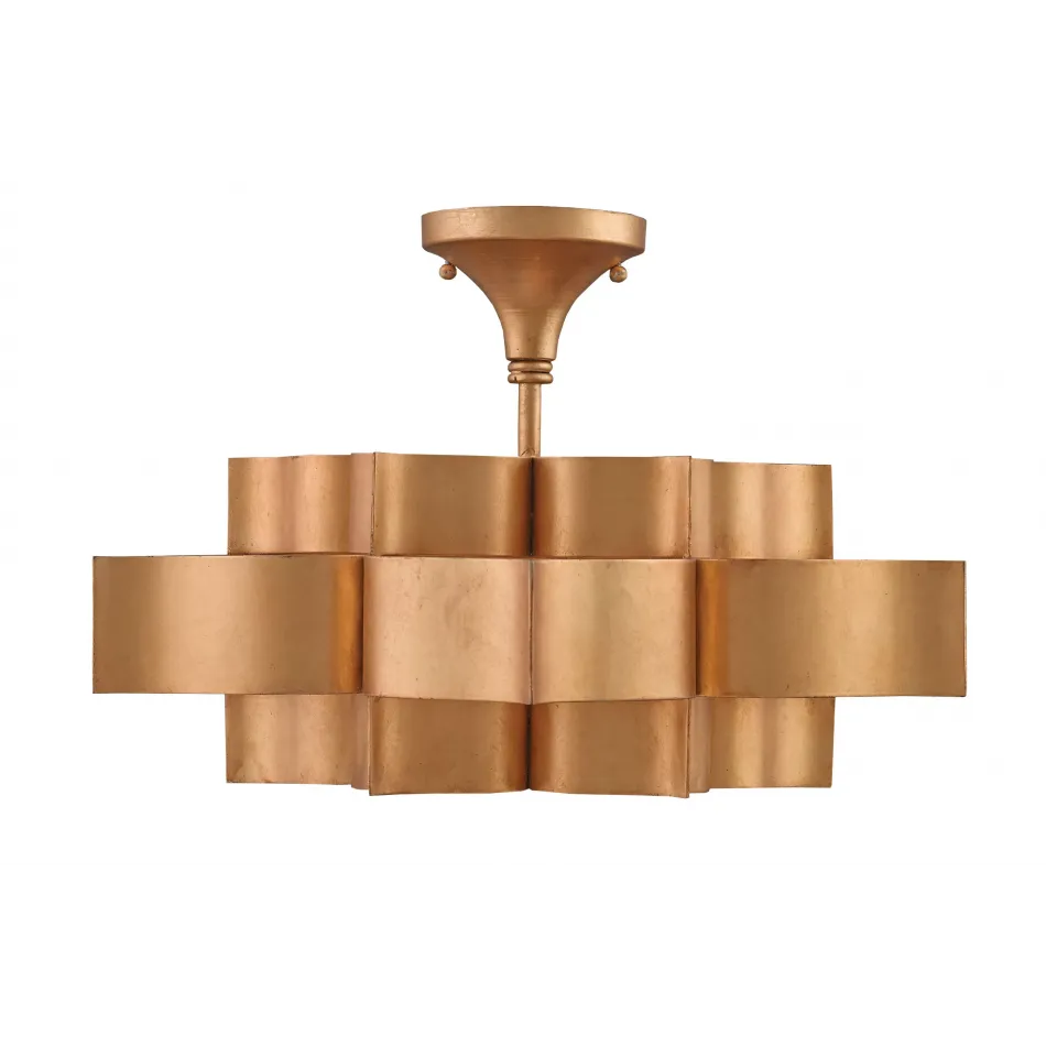 Grand Lotus Gold Small Chandelier