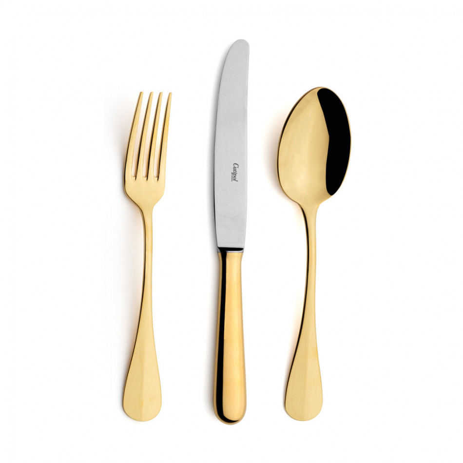Baguette Gold Polished Serving Fork 9.6 in (24.5 cm)