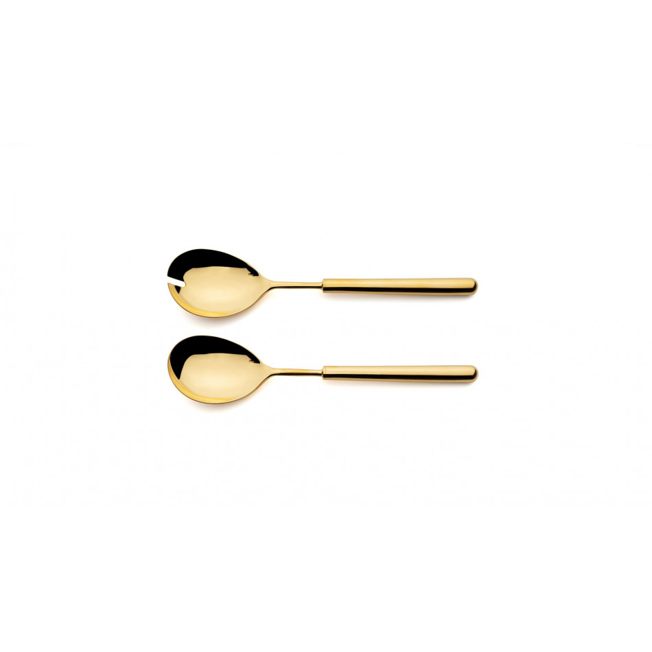 Bali Gold Polished Salad Serving Set 9.3 in (23.7 cm)