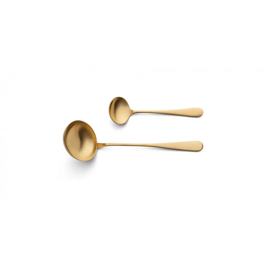 Alcantara Gold Matte Sauce Ladle 7.5 in (19 cm)