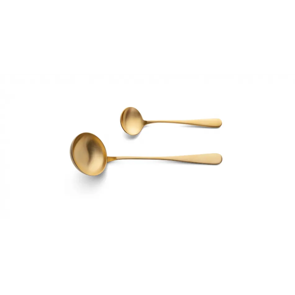 Atlantico Gold Matte Sauce Ladle 7.4 in (18.8 cm)