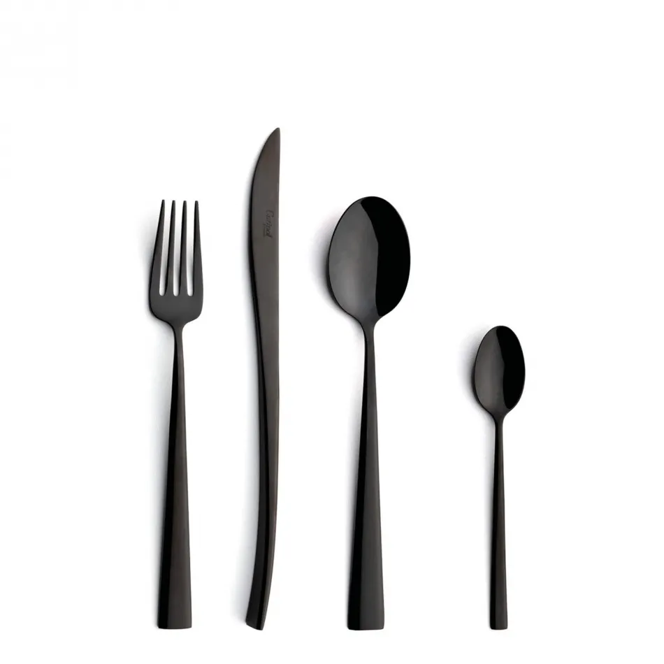 Duna Black Polished Flatware