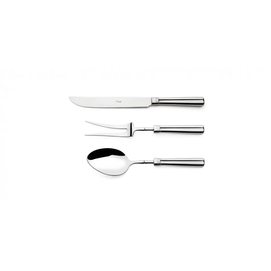 Fontainebleau Steel Polished Serving Spoon