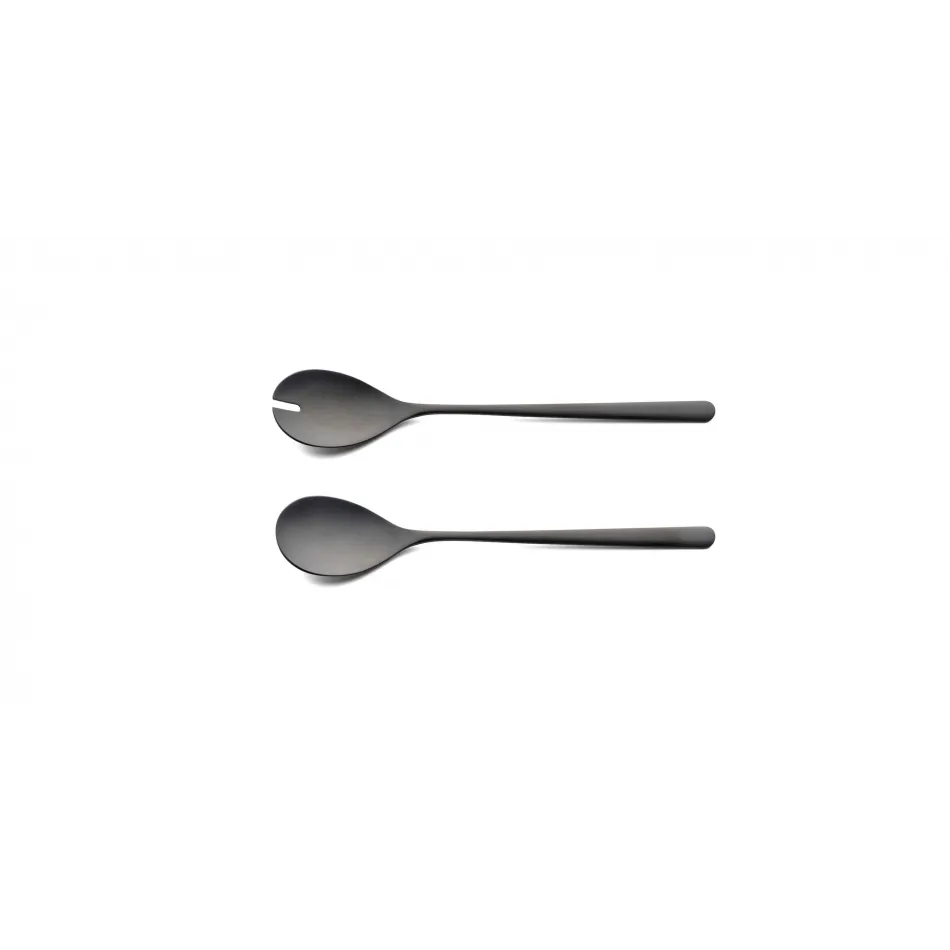 Icon Black Matte Salad Serving Set 9.9 in (25.2 cm)