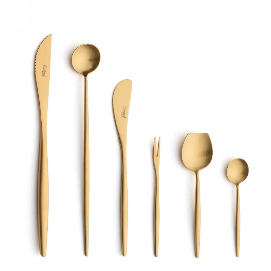 Moon Gold Matte Mocha Spoon