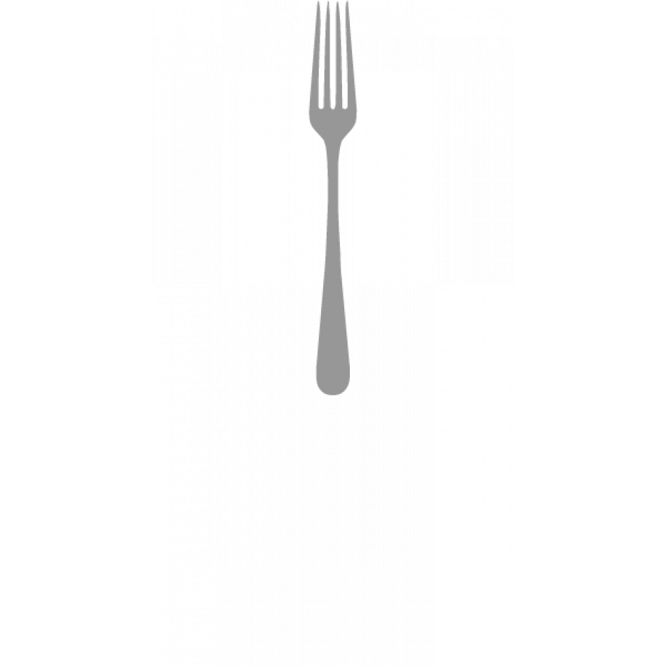 Baguette Steel Polished Dessert Fork 6.9 in (17.5 cm)