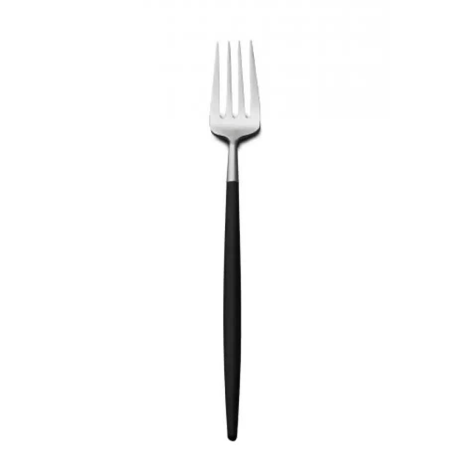 Goa Black Handle/Steel Matte Dinner Fork 8.5 in (21.7 cm)