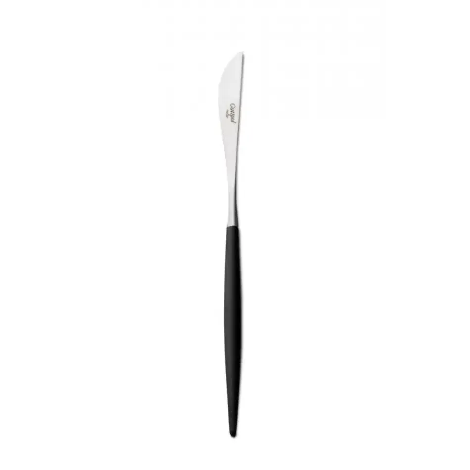 Goa Black Handle/Steel Matte Dessert Knife 7.9 in (20 cm)