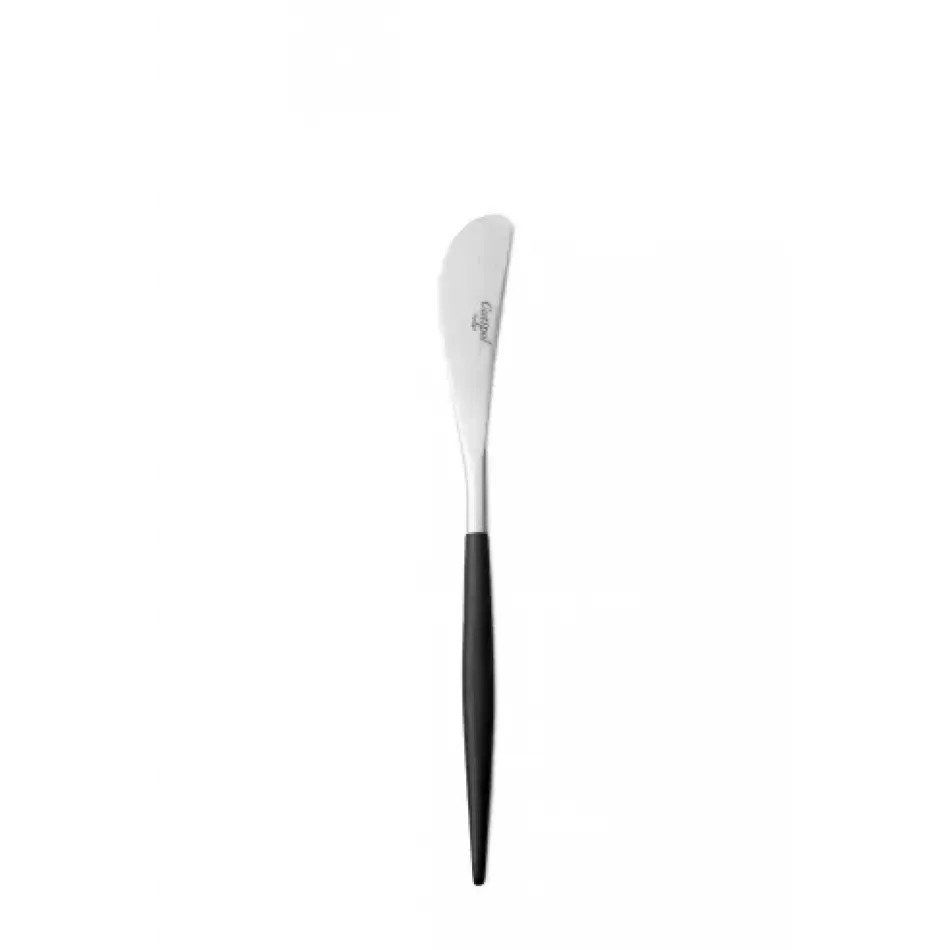 Goa Black Handle/Steel Matte Butter Knife 6.9 in (17.5 cm)