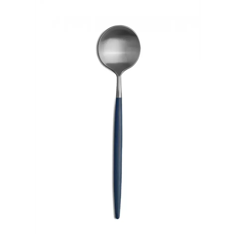 Goa Blue Handle/Steel Matte Table Spoon 8.3 in (21 cm)