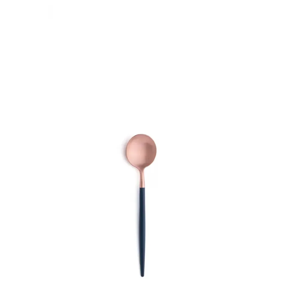 Goa Blue Handle/Rose Gold Matte Coffee/Tea Spoon 5 in (12.7 cm)