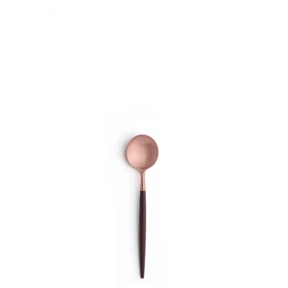 Goa Brown Handle/Rose Gold Matte Coffee/Tea Spoon 5 in (12.7 cm)