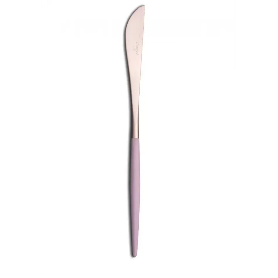 Goa Rose Pink Handle/Gold Matte Dessert Knife 7.9 in (20 cm)