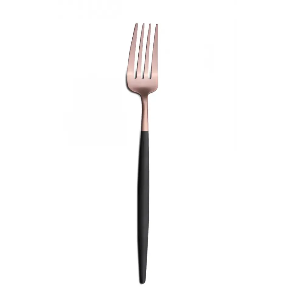 Goa Black Handle/Rose Gold Matte Dinner Fork 8.5 in (21.7 cm)