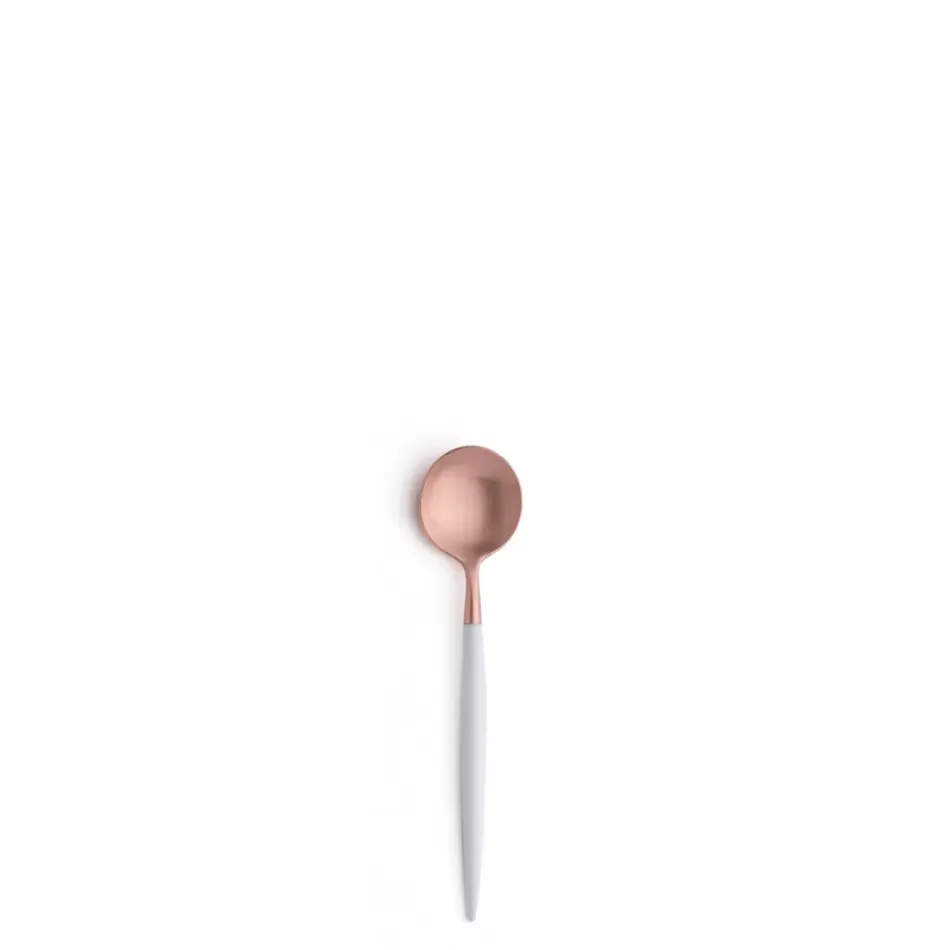 Goa White Handle/Rose Gold Matte Coffee/Tea Spoon 5 in (12.7 cm)