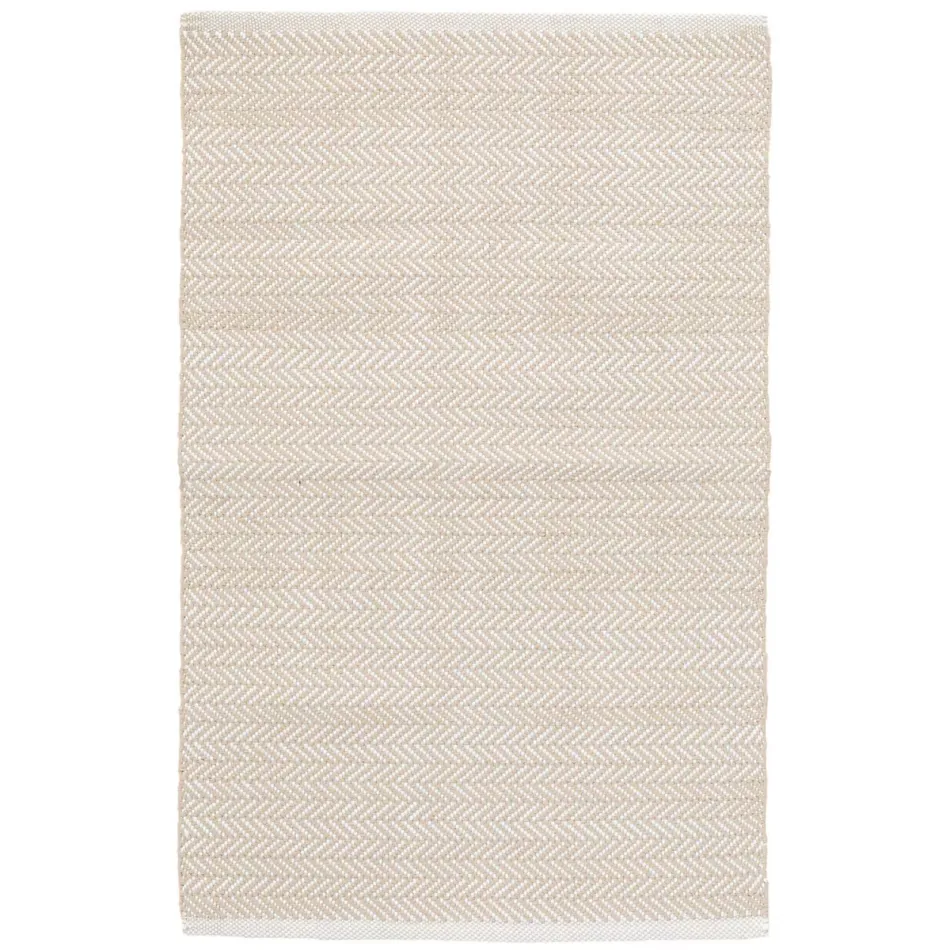 C3 Herringbone Linen Handwoven Indooor/Outdoor Rug 6' x 9'