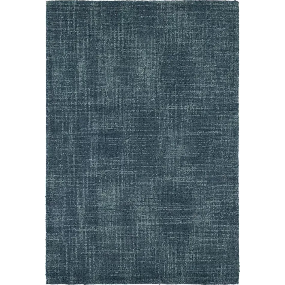 Crosshatch Denim Micro Hooked Wool Rugs