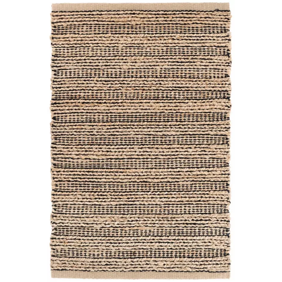 Simba Black Woven Jute Rugs