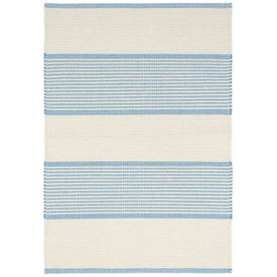 La Mirada Asiatic Blue Woven Cotton Rug