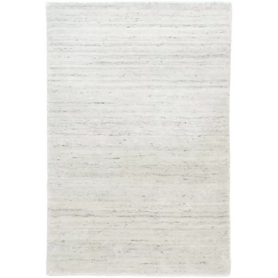 Nordic White Loom Knotted Rug