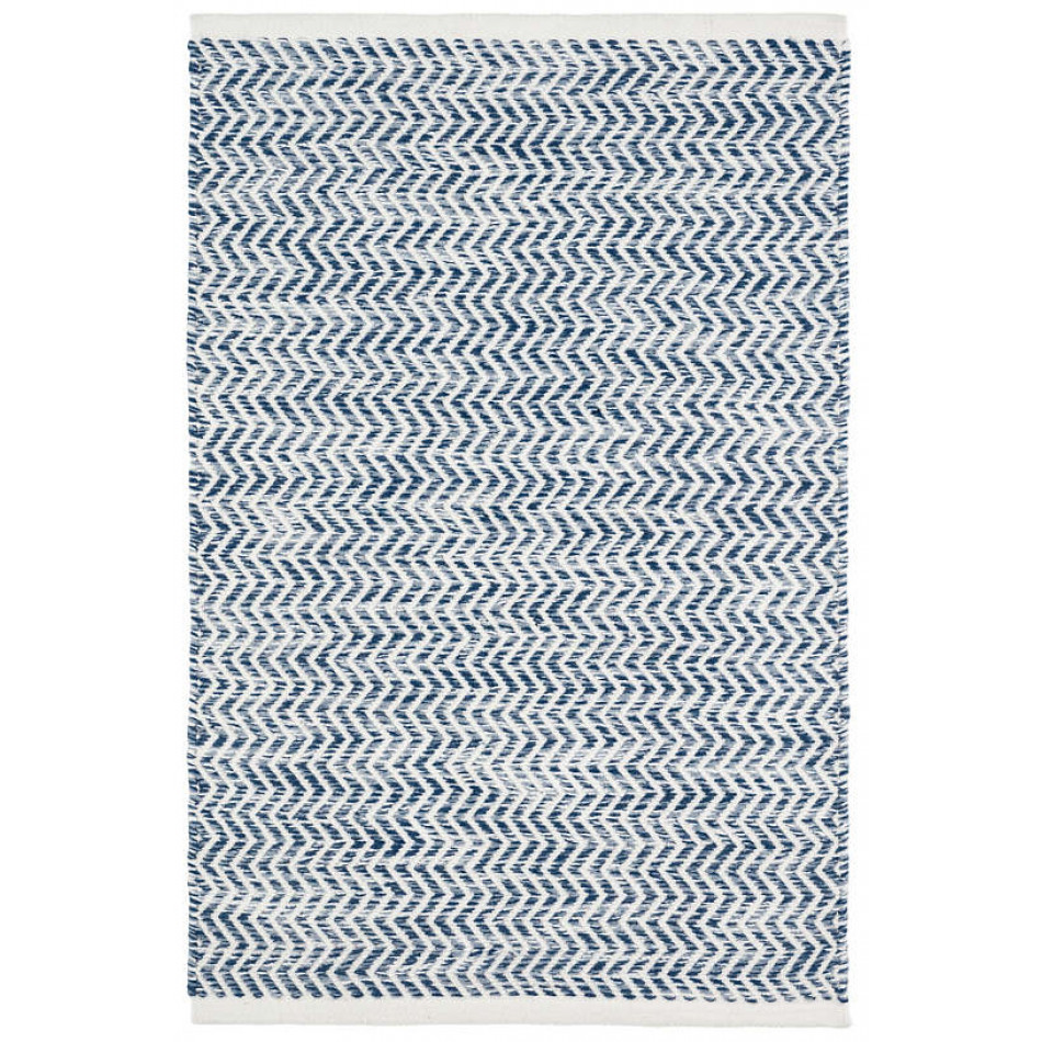 Coastal Blue Handwoven Indooor/Outdoor Rug 2' x 3'