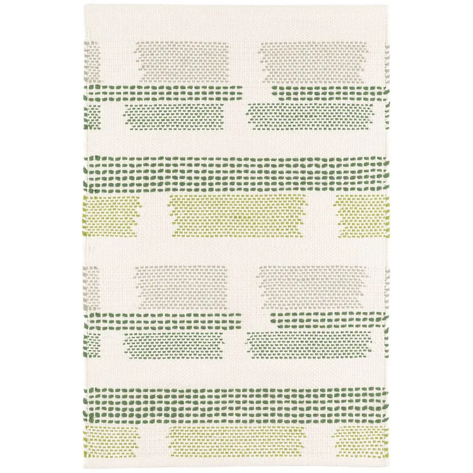 Tread Lightly Green by Kit Kemp Handwoven Cotton Rugs