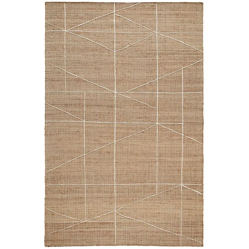 Judson Natural/Ivory Handwoven Jute Rug 8' x 10'